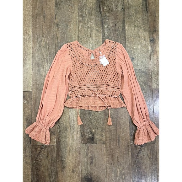 Free People Megan Crotchet Top - Picture 6 of 9